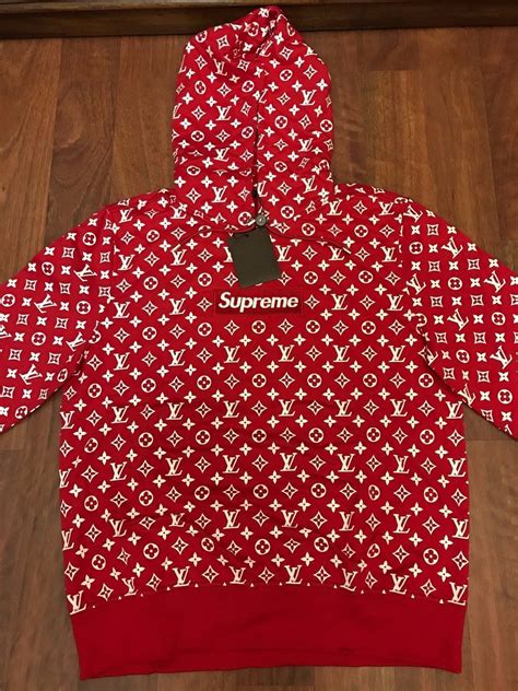 supreme lv collab|supreme and louis vuitton hoodie.